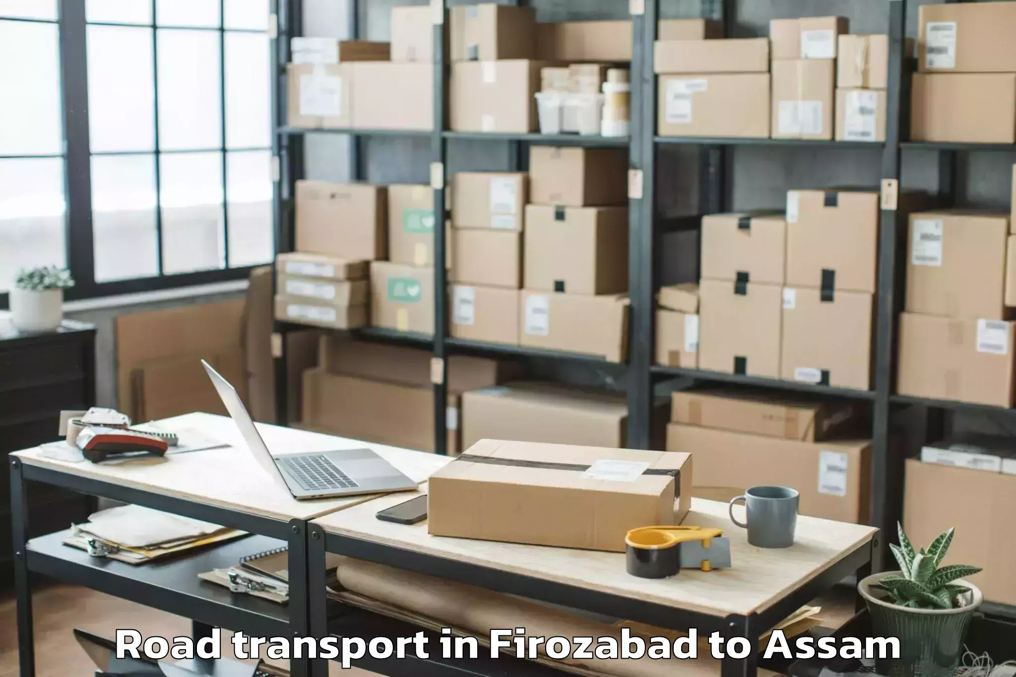 Book Your Firozabad to Duliajan Road Transport Today